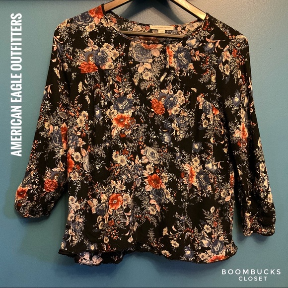American Eagle outfitters multicoloured Floral Top - Picture 14 of 15